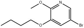 5-broMo-3-butoxy-2-Methoxypyridine 结构式