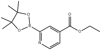 4-(Ethoxycarbonyl)pyridine-2-boronic acid pinacol ester 结构式