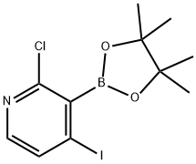 2-氯-4-碘-3-吡啶硼酸片呐酯 结构式