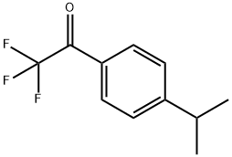 2,2,2-三氟-1-(4-异丙基苯基)乙酮 结构式