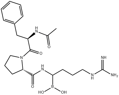 acetylphenylalanyl-prolyl-bor-arginine 结构式