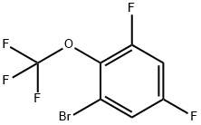 1-bromo-3,5-difluoro-2-(trifluoromethoxy)benzene 结构式