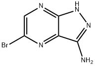 3-氨基-5-溴-1H-吡唑并[3,4-B]吡嗪 结构式