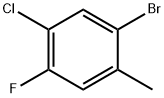 2-溴-4-氯-5-氟甲苯 结构式