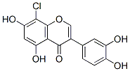 8-chloro-3',4',5,7-tetrahydroxyisoflavone 结构式