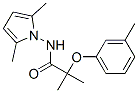 N-(2,5-dimethylpyrrol-1-yl)-2-methyl-2-(3-methylphenoxy)propanamide 结构式