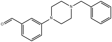 3-(4-苄基哌嗪-1-基)苯甲醛 结构式
