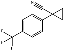 1-(4-(三氟甲基)苯基)环丙烷甲腈 结构式