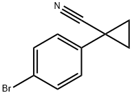 1-(4-溴苯基)环丙烷甲腈 结构式