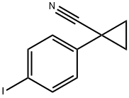 1-(4-碘苯基)环丙烷甲腈 结构式
