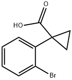 1-(2-溴苯基)环丙烷羧酸 结构式
