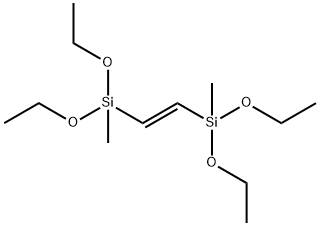 1,2-双(甲基二乙氧基硅基)乙烯 结构式