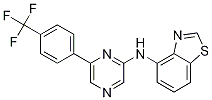 4-BenzothiazolaMine,N-[6-[4-(trifluoroMethyl)phenyl]-2-pyrazinyl]- 结构式