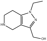 (1-乙基-4,5,6,7-四氢-1H-吡唑并[4,3-C]吡啶-3-基)甲醇盐酸盐 结构式