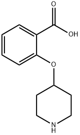 2-(哌啶-4-氧基)苯甲酸盐酸盐 结构式