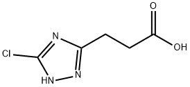 3-(3-氯-1H-1,2,4-三唑-5-基)丙酸 结构式