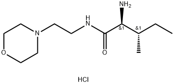 (2S,3S)-2-氨基-3-甲基-N-[2-(4-吗啉基)乙基]戊酰胺二盐酸盐 结构式
