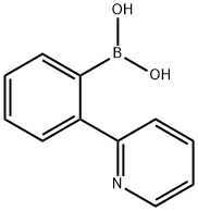 (2-(吡啶-2-基)苯基)硼酸 结构式