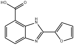 2-FURAN-2-YL-3H-BENZOIMIDAZOLE-4-CARBOXYLIC ACID 结构式