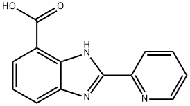 2-(2-吡啶基)-1H-苯并咪唑-7-羧酸 结构式