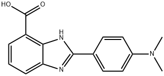 2-(4-DIMETHYLAMINO-PHENYL)-3H-BENZOIMIDAZOLE-4-CARBOXYLIC ACID 结构式
