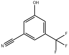 3-羟基-5-(三氟甲基)苯腈 结构式