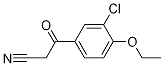 3-(3-氯-4-乙氧基苯基)-3-氧代丙腈 结构式