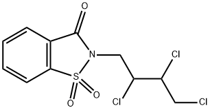 2-(2,3,4-trichlorobutyl)-1H-1,2-benzisothiazole-1,1,3(2H)-trione 结构式