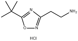 2-(5-(TERT-BUTYL)-1,2,4-OXADIAZOL-3-YL)ETHAN-1-AMINE HYDROCHLORIDE 结构式