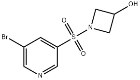 1-(5-broMopyridin-3-ylsulfonyl)azetidin-3-ol 结构式