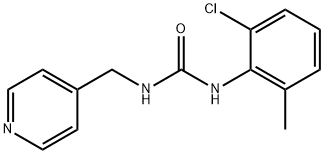 N-(2-chloro-6-methylphenyl)-N'-(4-pyridinyl)urea 结构式