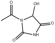 2,4-Imidazolidinedione, 1-acetyl-5-hydroxy- (9CI) 结构式