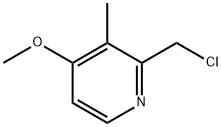 2-氯甲基-3-甲基-4-甲氧基吡啶 结构式