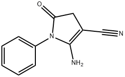 2-氨基-5-氧代-1-苯基-4,5-二氢-1H-吡咯-3-甲腈 结构式