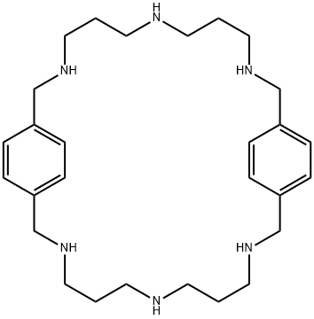 3,7,11,18,22,26-六氮杂三环[26.2.2.213,16]三十四烷-13,15,28,30,31,33-己烯 结构式