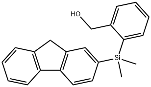 2-[2-芴基)二甲基硅烷基]苯甲醇 结构式