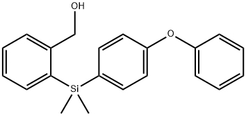 2-[二甲基(4-苄氧苯基硅烷基)]苯甲醇 结构式