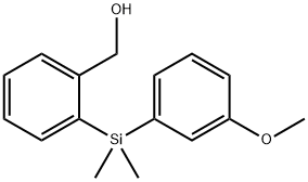 2-[(3-甲氧基苯基)二甲基硅烷]苯甲醇	 结构式
