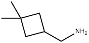 (3,3-DIMETHYLCYCLOBUTYL)METHANAMINE 结构式