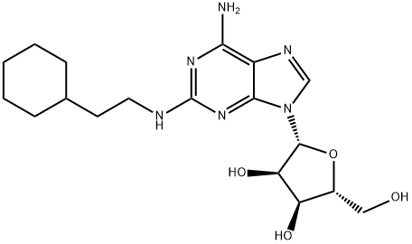 2-((2-cyclohexylethyl)amino)adenosine 结构式