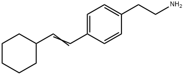 2-[4-(2-CYCLOHEXYL-VINYL)-PHENYL]-ETHYLAMINE 结构式