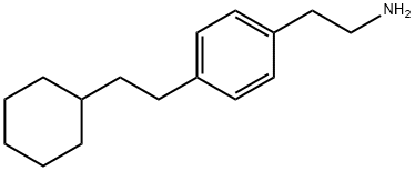 2-[4-(2-CYCLOHEXYL-ETHYL)-PHENYL]-ETHYLAMINE 结构式