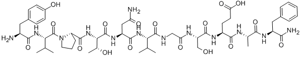 TYR-VAL-PRO-THR-ASN-VAL-GLY-SER-GLU-ALA-PHE-NH2 结构式