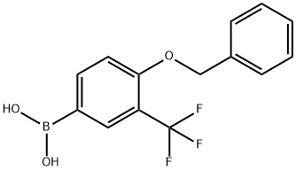 4-苄氧基-3-三氟甲基苯硼酸 结构式