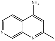 2-甲基-1,7-萘啶-4-胺 结构式