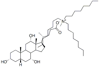 trioctylmethylammonium cholate 结构式