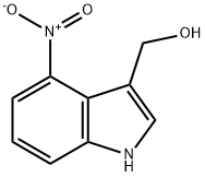 (4-硝基-1H-吲哚-3-基)甲醇 结构式