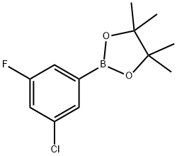3-氯-5-氟苯硼酸频哪醇酯 结构式