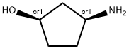 (1R,3S)-3-氨基环戊醇 结构式