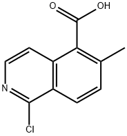 1-CHLORO-6-METHYLISOQUINOLINE-5-CARBOXYLICACID 结构式